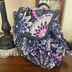 Vera Bradley Fashion Backpack Mimosa Medallion Vera Bradley Womens Large Essential Backpack Mimosa Jamaica  main image 3